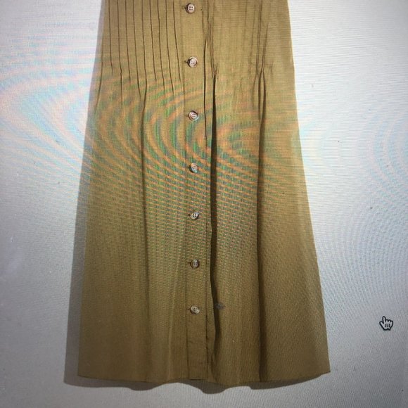 Button-Front Pintuck Midi Skirt (CURRENTLY SOLD_OUT On Madewell - Picture 5 of 8